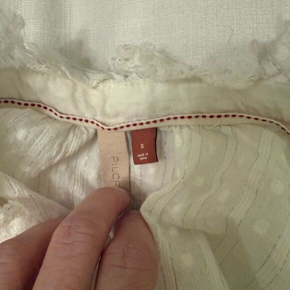 Pilcro White Textured Blouse - Picture 9 of 10